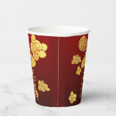 Chinese New Year Horse 2026 Gold Clouds PPC 紙コップ (右)