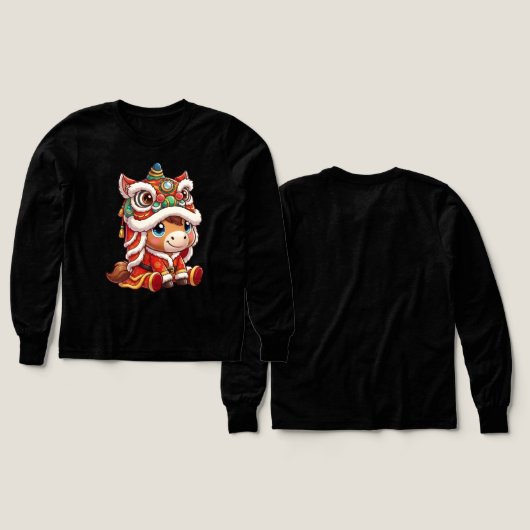 Chinese New Year Horse 2026 Zodiac (デザイン 正面＆背面)