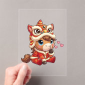 Chinese New Year Horse 2026 Zodiac アクリル招待状 (インサイチュ (ポータブル))