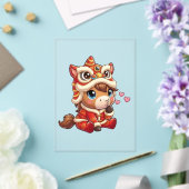 Chinese New Year Horse 2026 Zodiac アクリル招待状 (インサイチュ (ウェディング))