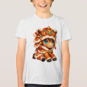 Chinese New Year Horse 2026 Zodiac トライブレンドTシャツ (正面)