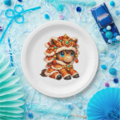 Chinese New Year Horse 2026 Zodiac ペーパープレート (パーティー)