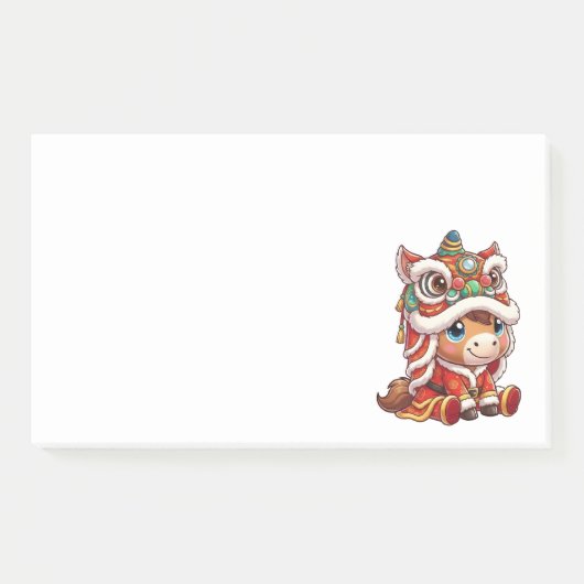 Chinese New Year Horse 2026 Zodiac ポストイット (正面)