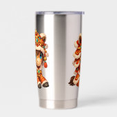 Chinese New Year Horse 2026 Zodiac 保温保冷タンブラー (左面)