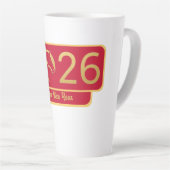 Chinese New Year Horse Perfect Gift カフェラテマグ (右アングル)