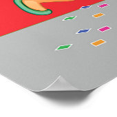 Chinese New Year Kids Lion Dance and Lantern ポスター (角)