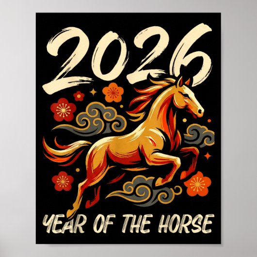 Chinese New Year Lunar Year Of The Horse 2026  ポスター (正面)