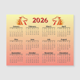 Chinese New Year of Horse 2026 Calendar 