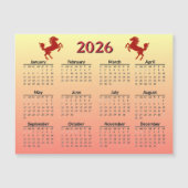 Chinese New Year of Horse 2026 Calendar  (正面)