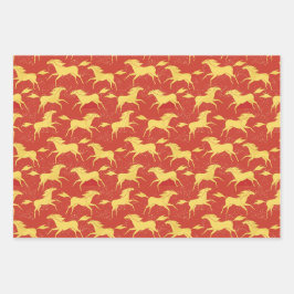 Chinese New Year of the Horse  ラッピングペーパーシート