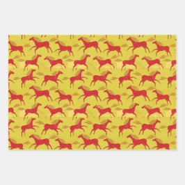 Chinese New Year of the Horse  ラッピングペーパーシート
