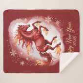 Chinese New year of the Horse 2026 シェルパブランケット (正面(横))