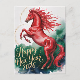 Chinese New year of the Horse 2026 シーズンポストカード