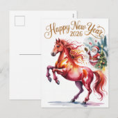Chinese New year of the Horse 2026 シーズンポストカード (正面/裏面)