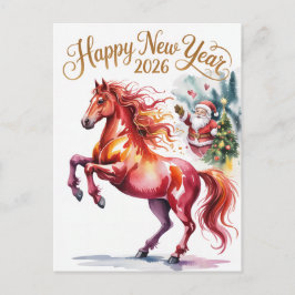 Chinese New year of the Horse 2026 シーズンポストカード