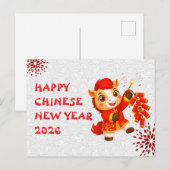 Chinese New year of the Horse 2026 シーズンポストカード (正面/裏面)
