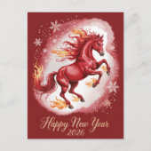 Chinese New year of the Horse 2026 シーズンポストカード (正面)