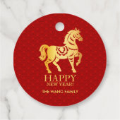 Chinese New year of the Horse 2026 Gift フェイバータグ (裏面)