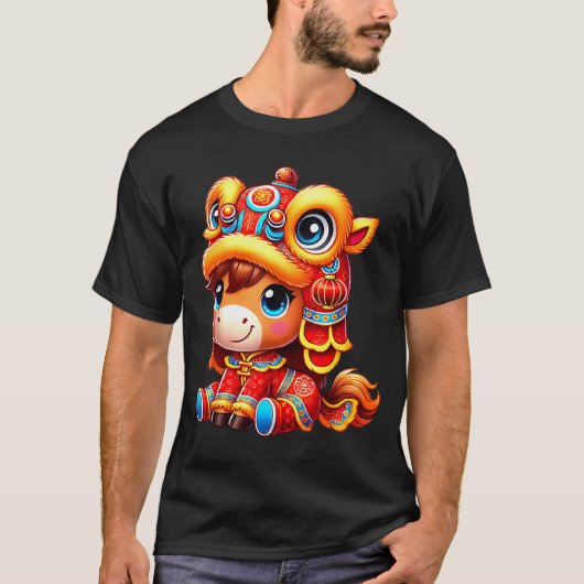 Chinese New Year Of The Horse 2026 Lunar New Year  Tシャツ (正面)