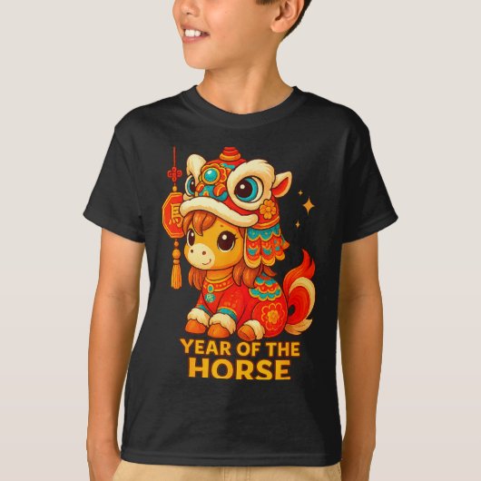 Chinese New Year Of The Horse 2026 Lunar New Year Tシャツ (正面)