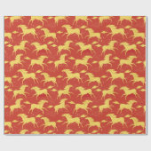 Chinese New Year of the Horse 2026 Wrapping Paper ラッピングペーパー (フラット)