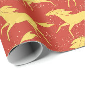 Chinese New Year of the Horse 2026 Wrapping Paper ラッピングペーパー (ロールコーナー)