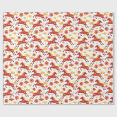 Chinese New Year of the Horse 2026 Wrapping Paper ラッピングペーパー (フラット)