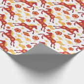 Chinese New Year of the Horse 2026 Wrapping Paper ラッピングペーパー (角)