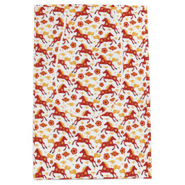 Chinese New Year of the Horse Gift Bag ミディアムペーパーバッグ