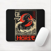 Chinese New Year Of The Horse Japanese Aesthetic 2 マウスパッド (マウス)