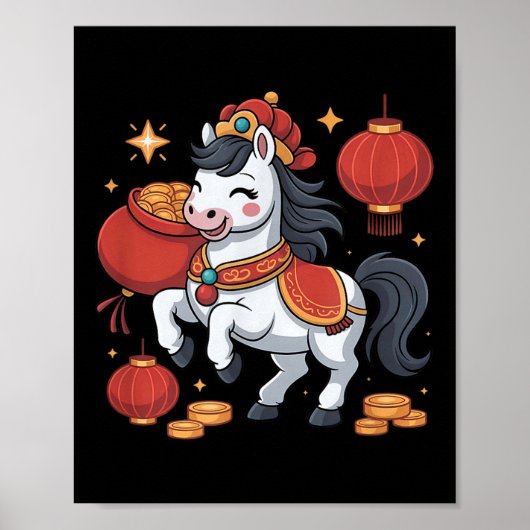 Chinese New Year Of The Horse Vietnamese Chuc Mung ポスター (正面)