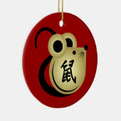 Chinese New Year of the Metal Rat 2020 セラミックオーナメント (右)