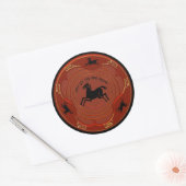 Chinese New Year - Year of the Fire Horse ラウンドシール (封筒)