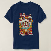 Chinese New Years For Men Dancing Tiger Dragon Tシャツ (デザイン正面)