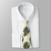 Chinese Oriental Peacock Pattern ネクタイ (タイ)