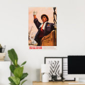 Chinese Propaganda Poster Keep your country in the ポスター (ホームオフィス)