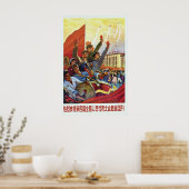 Chinese Propaganda Poster Warmly hail the opening ポスター (キッチン)