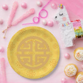 Chinese Prosperity Coin Symbol ペーパープレート (パーティー)