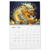 Chinese Quilling Dragons Calendar カレンダー (2月 2026)