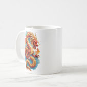 Chinese Red Dragon Fiery Illustration-67561 コーヒーマグカップ (正面左)