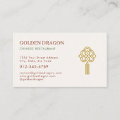 Chinese Restaurant Catering Service Photo 名刺 (裏面)