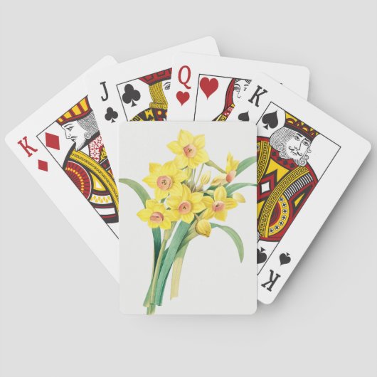 Chinese Sacred Lily, Pierre-Joseph Redouté,  トランプ (裏面)