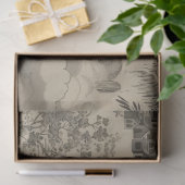 Chinese Sepia Landscape Tissue paper  薄葉紙 (ギフト)