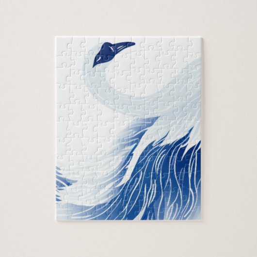 Chinese swan wings pattern ジグソーパズル (縦)