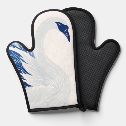 Chinese swan wings pattern (Persnalize) 鍋つかみ (正面/裏面)