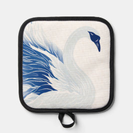 Chinese swan wings pattern (Persnalize) 鍋敷き