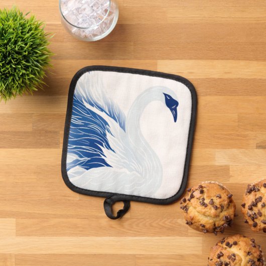 Chinese swan wings pattern (Persnalize) 鍋敷き (トップダウン)