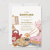 Chinese Tea Dumpling New Chapter Baby Shower  招待状 (正面)