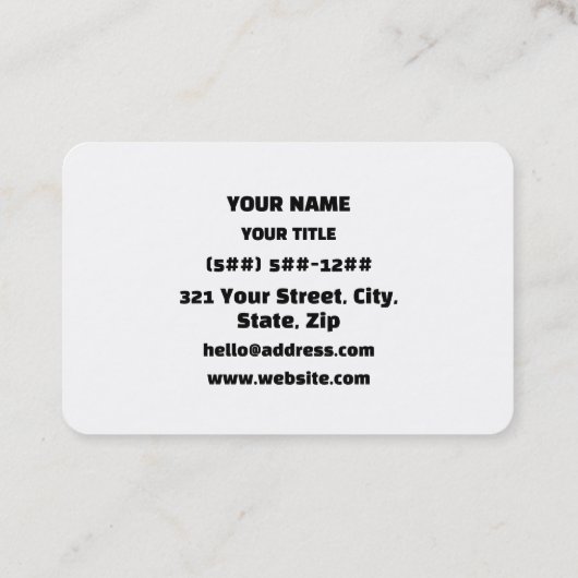 Chinese Teacher 老师 Laoshi 名刺 (裏面)