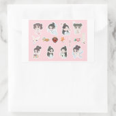 Chinese Theme Digital Stickers  | Country Edition 長方形シール (バッグ)